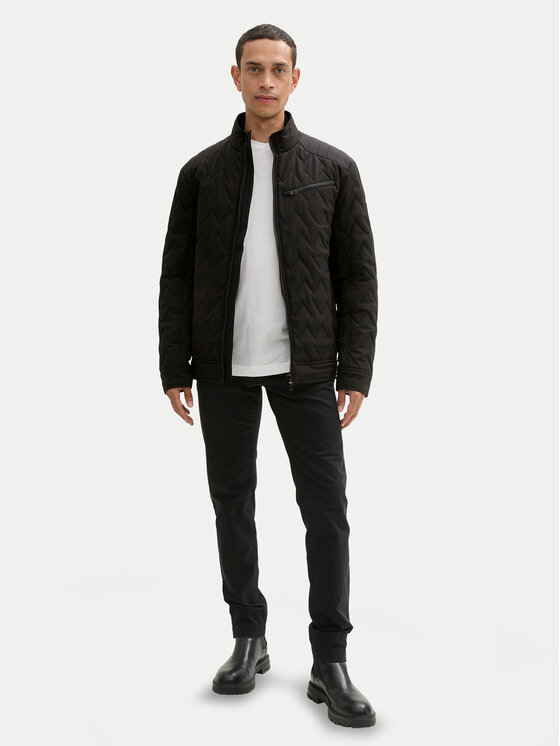 Tom Tailor Tom Tailor Μπουφάν μεταβατικό 1041316 Μαύρο Regular Fit