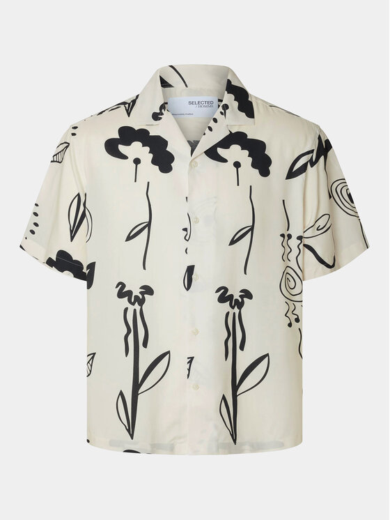Selected Homme Selected Homme Marškiniai Slhrelax-Rajesh 16091066 Balta Relaxed Fit