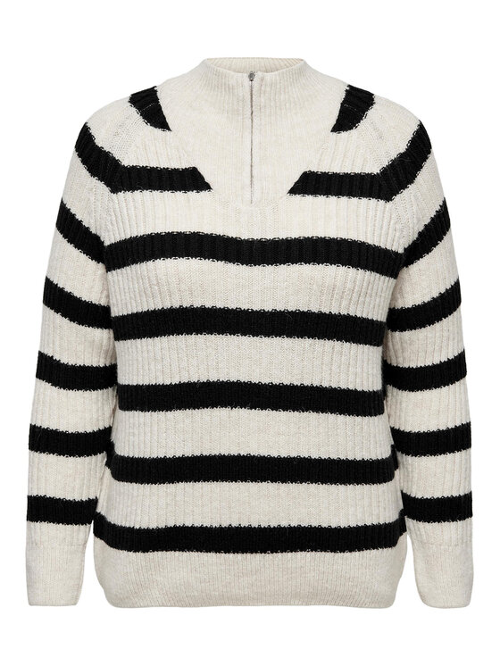 ONLY Carmakoma ONLY Carmakoma Sveter Leis 15270884 Écru Regular Fit