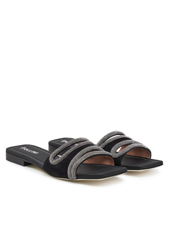 Pollini Pollini Šľapky SA28071C1MTA0000 Čierna