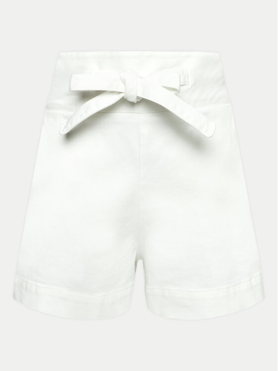 MVP Wardrobe MVP Wardrobe Šortky z materiálu MVPE4SJ127.BXXXXXX Bílá Classic Fit