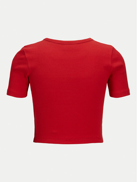 JJXX JJXX T-Shirt Florie 12217164 Červená Slim Fit