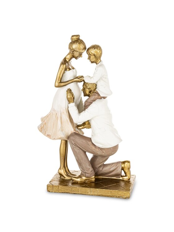 MIAhome MIAhome Figurka młodzi rodzice FAMILY Złoty