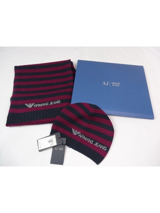 Armani Jeans Armani Jeans Sada čepice a šál Z5801 ZP M5 Tmavomodrá