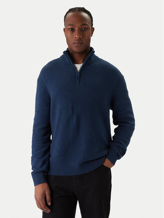 Jack & Jones Jack & Jones Sweater Point 12287316 Kék Relaxed Fit