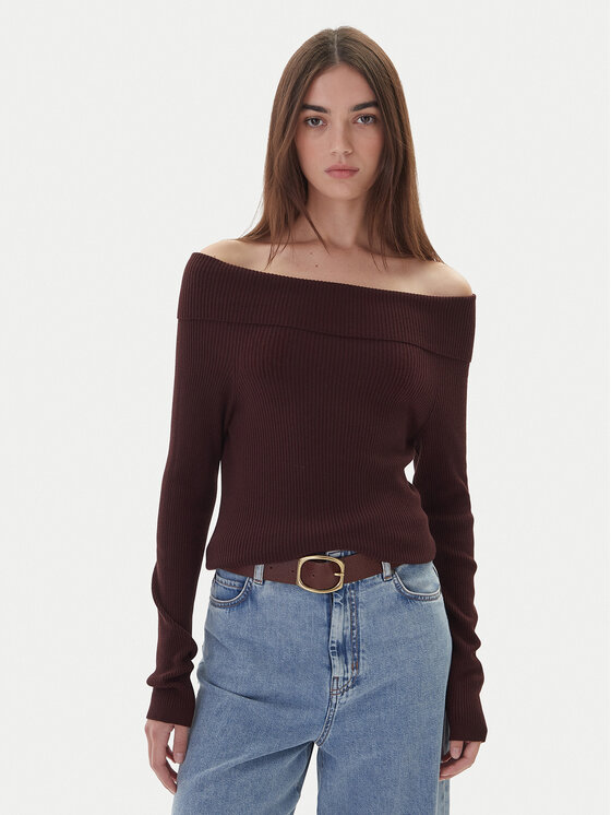 Kontatto Kontatto Maglione 3M0813C Bordeaux Regular Fit
