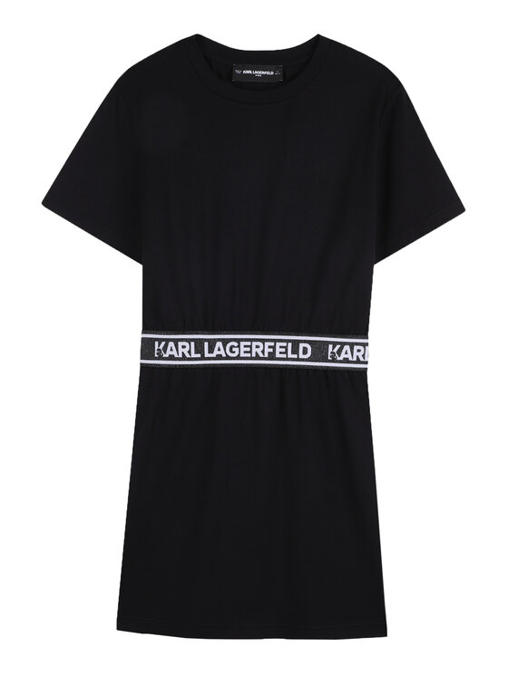 Karl Lagerfeld Kids Rochie de zi Z31152 S Negru Regular Fit