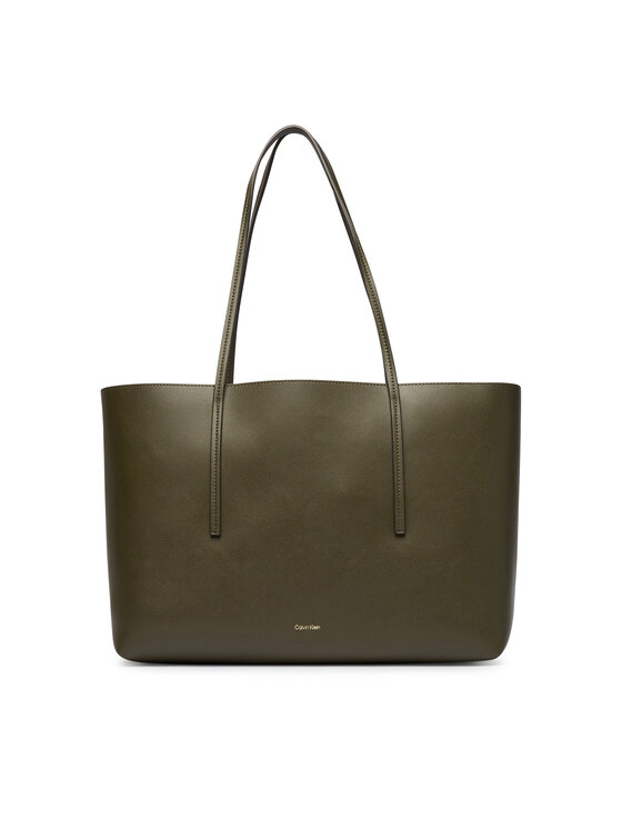 Calvin Klein Calvin Klein Geantă Foil Logo Tote W/Pouch LV04F3274G Verde închis