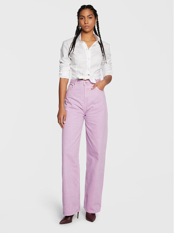 Calvin Klein Jeans Calvin Klein Jeans Džínsy J20J220182 Fialová Relaxed Fit