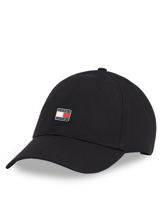 Șapcă Tommy Jeans Tjw Heritage Plaque Cap AW0AW16986 Negru