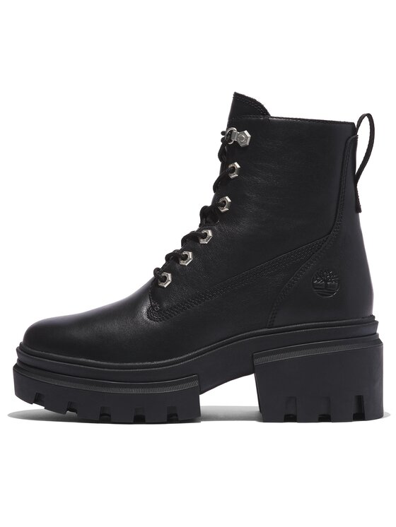 Timberland Timberland Īsie zābaki Everleigh Boot 6In Laceup TB0A41S70151 Melns