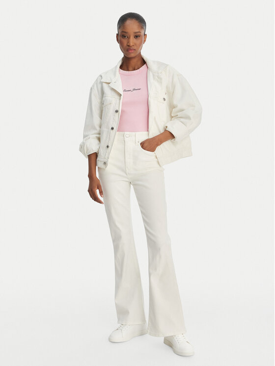 Calvin Klein Jeans Calvin Klein Jeans Дънки LV047F746G Бял Flare Fit