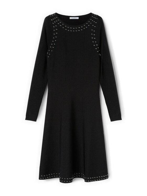 Motivi Motivi Abito da cocktail 7646W001473N033 Nero Flared Fit