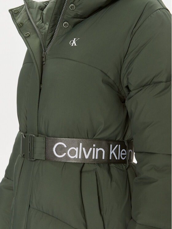 Calvin Klein Jeans Calvin Klein Jeans Zimné bundy J20J221894 Zelená Regular Fit