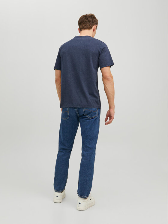 Jack & Jones Jack & Jones T-krekls Beach Bone 12234309 Tumši zils Standard Fit