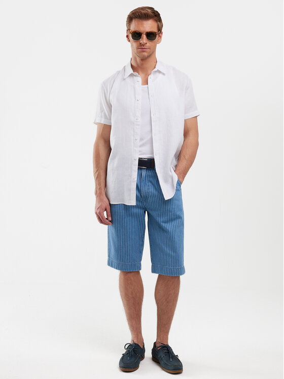 BIG STAR BIG STAR Kurtka jeansowa TEM Niebieski Basic Fit