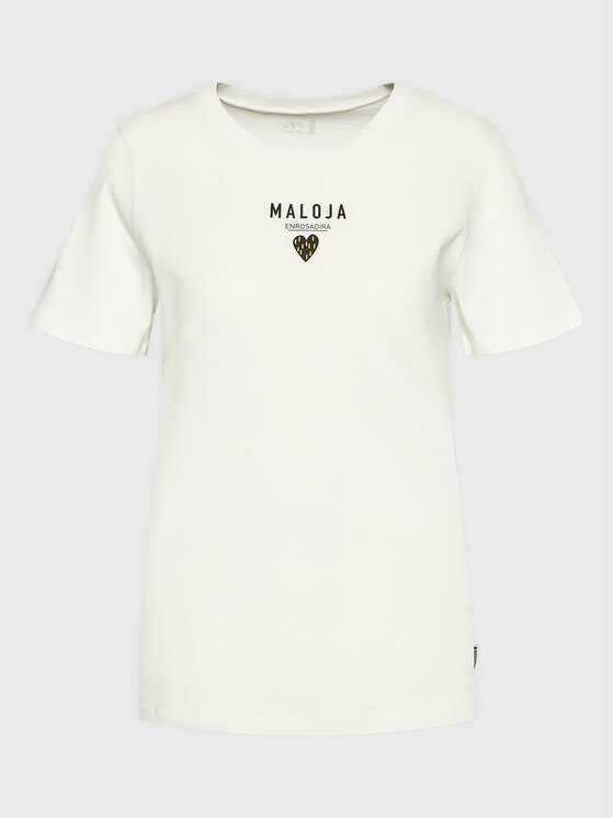Maloja Tricou Planbellm 34405-1-8585 Alb Regular Fit