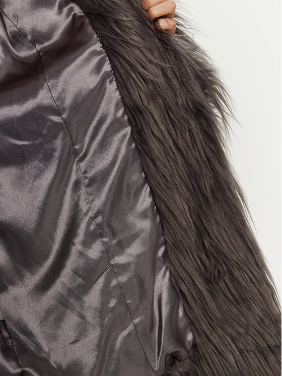 ROTATE ROTATE Pelzmantel Saz 1131531205 Grau Oversize