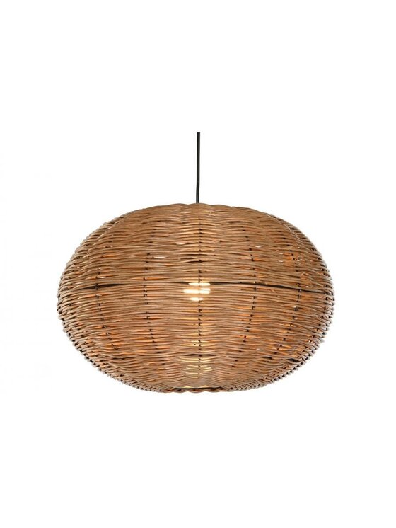 MIAhome MIAhome Lampa wisząca rattanowa Pilko Brązowy