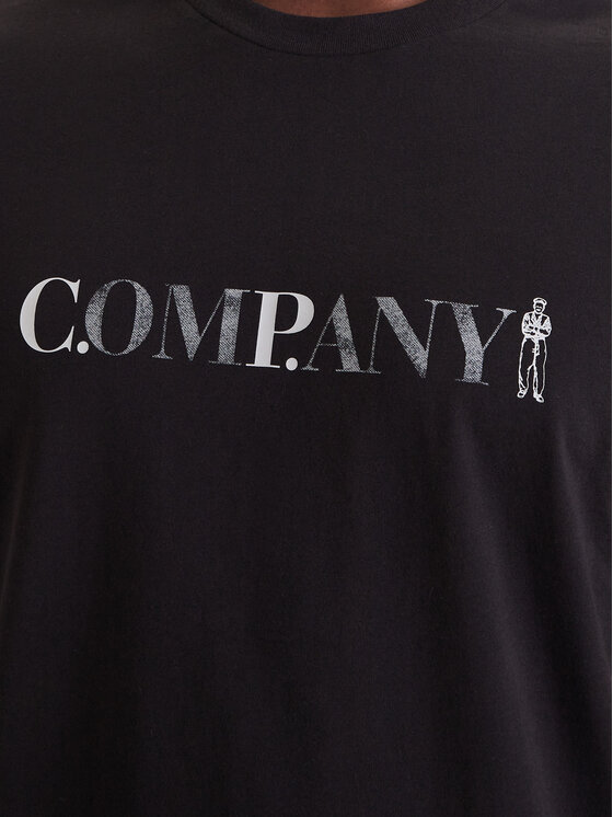 C.P. Company C.P. Company Tričko 20CMTS085A005100W Čierna Regular Fit