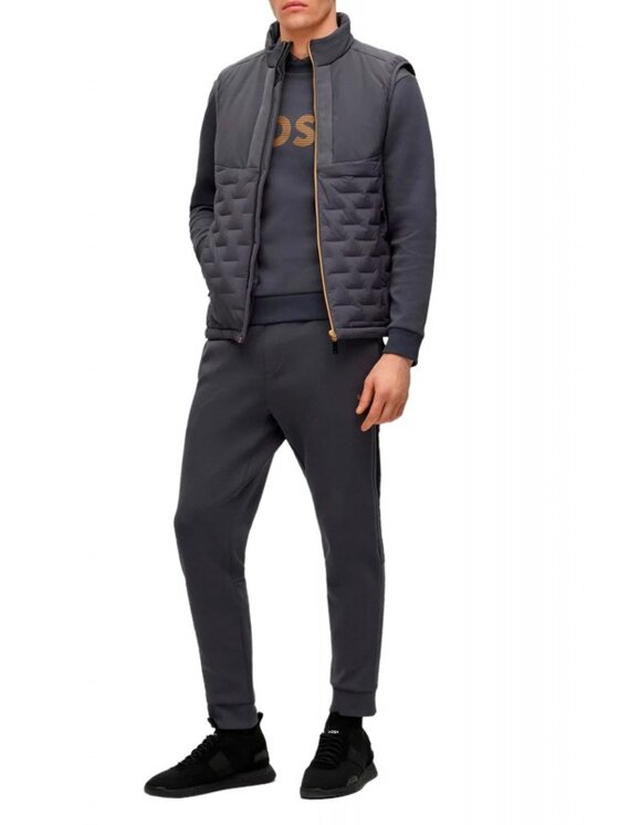 HUGO BOSS HUGO BOSS Vesta V_Petrick 50491912 DOWN GILET Šedá Regular Fit