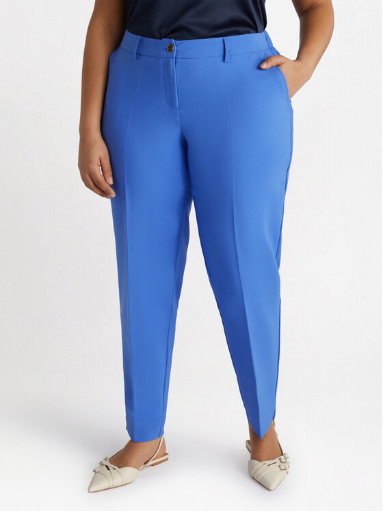 Fiorella Rubino Fiorella Rubino Pantaloni di tessuto P091T004718N009 Turchese Regular Fit