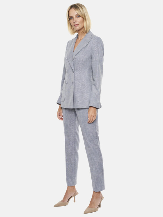 Potis & Verso Potis & Verso Marynarka Dorian Szary Regular Fit