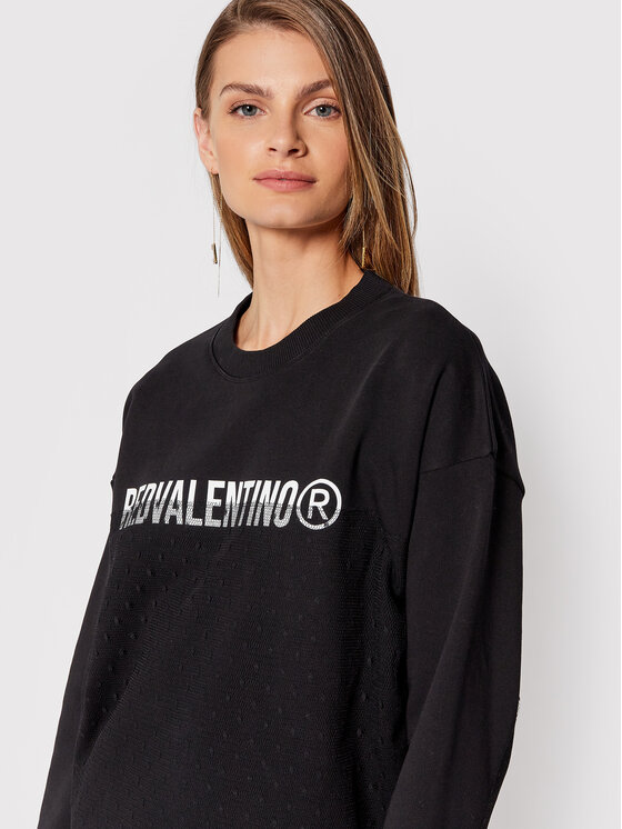 Red Valentino Red Valentino Sweatshirt WR0MF08H Schwarz Regular Fit