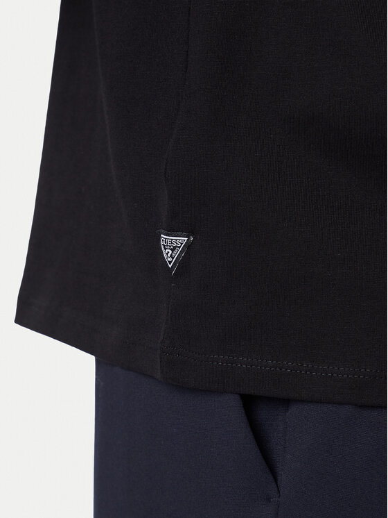 Guess Guess Tričko M5BI56 KBZV1 Čierna Relaxed Fit