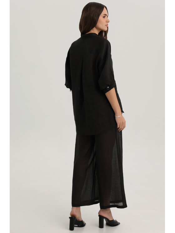 Deni Cler Milano Deni Cler Milano Koszula W-DC-1307-F2-C9-90-1 Czarny Regular Fit