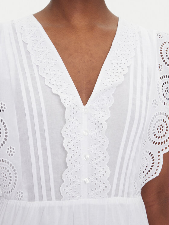 JDY JDY Letné šaty Sara 15350748 Biela Regular Fit