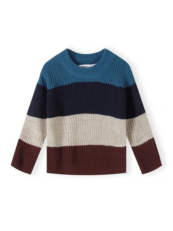 minoti minoti Sweter 33KNIT201 Niebieski Regular Fit