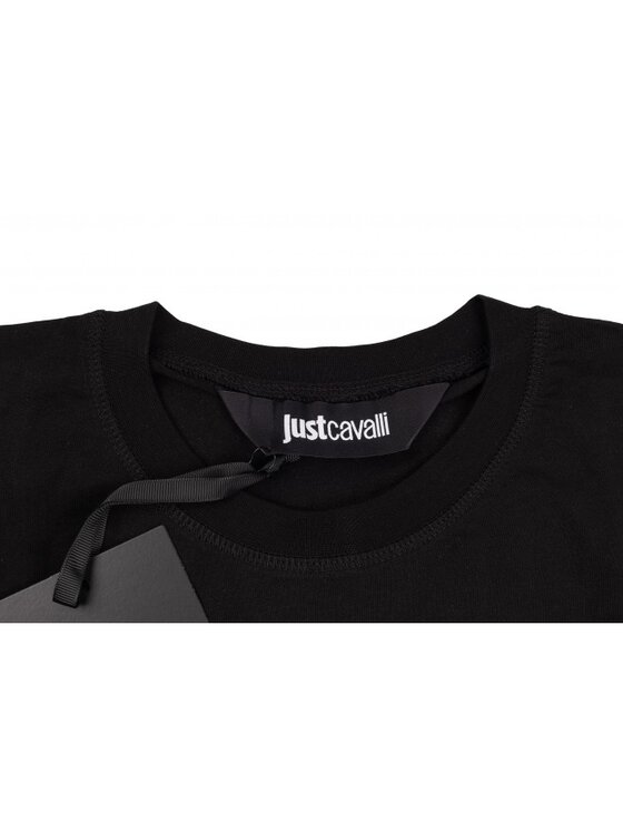 Just Cavalli Just Cavalli T-Shirt 78OAHC04 CJ600 899 Czarny Regular Fit