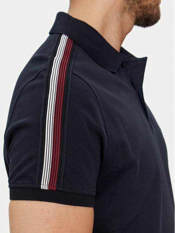 Tommy Hilfiger Poloshirt Shadow MW0MW35616 Dunkelblau Regular Fit 