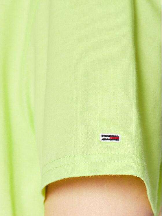 Tommy Jeans Tommy Jeans T-särk Serif Linear DW0DW15049 Roheline Regular Fit