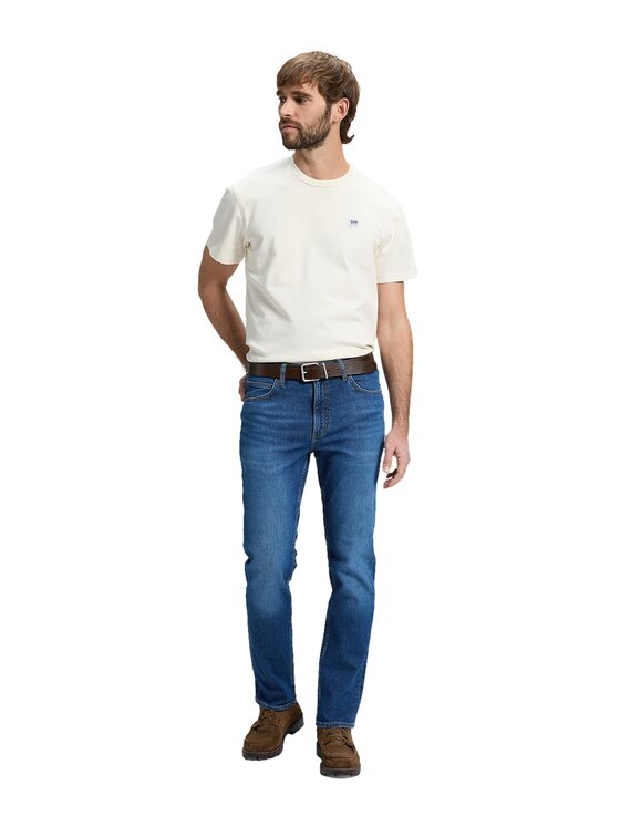 Lee Lee Jeansy 112376408 Niebieski Regular Fit