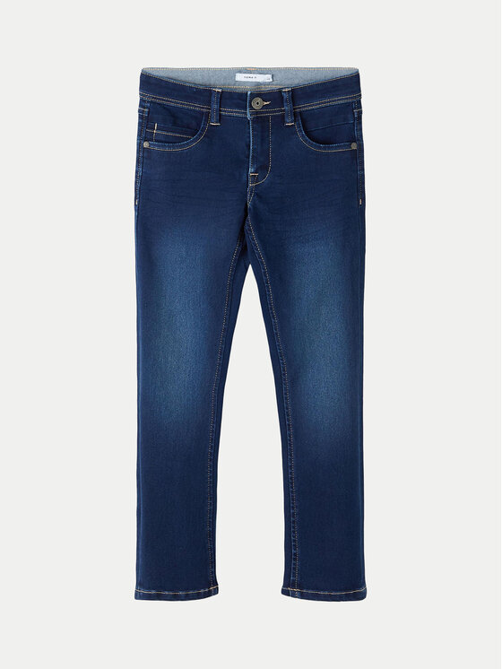 NAME IT NAME IT Дънки Silas 13190372 Тъмносин Slim Fit