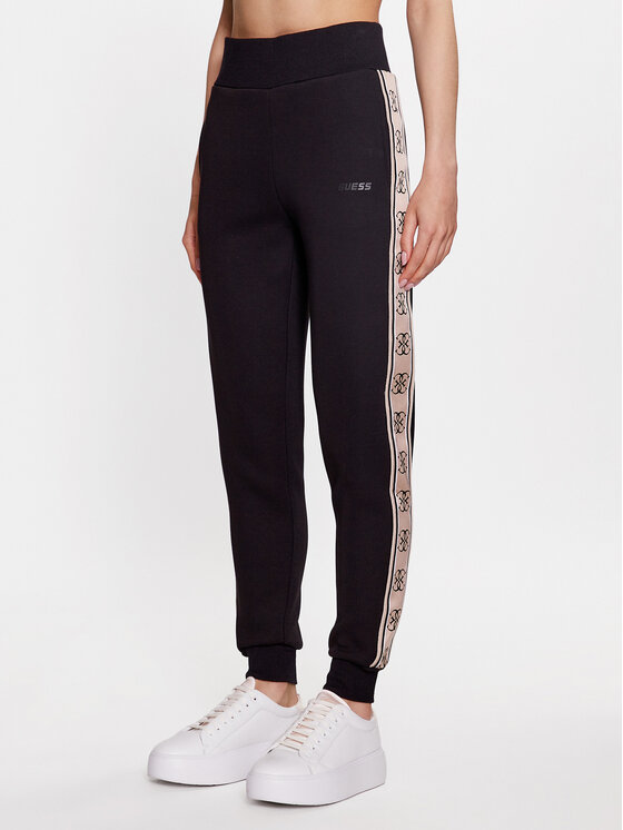 Guess Guess Sportinės kelnės Britney V2YB15 KB3P2 Juoda Regular Fit