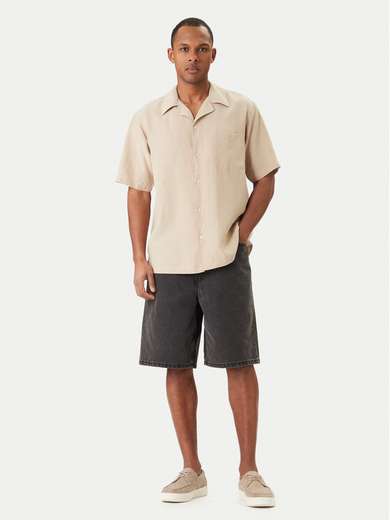 Guess Guess Πουκάμισο F6GH01 WN202 Μπεζ Regular Fit