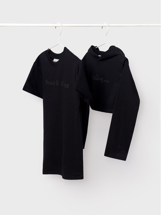 Mayoral Mayoral Completo felpa e vestito 7986 Nero Regular Fit
