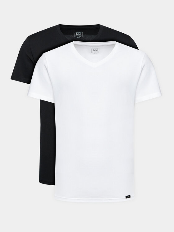 Lee Lee Комплект футболок 112145317 Cиній Fitted Fit