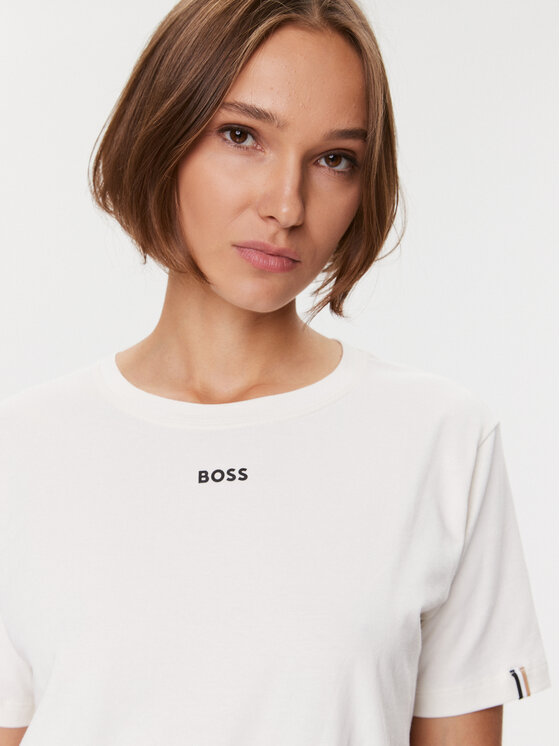 BOSS Boss Zgornji del pižame 50500326 Bela Regular Fit
