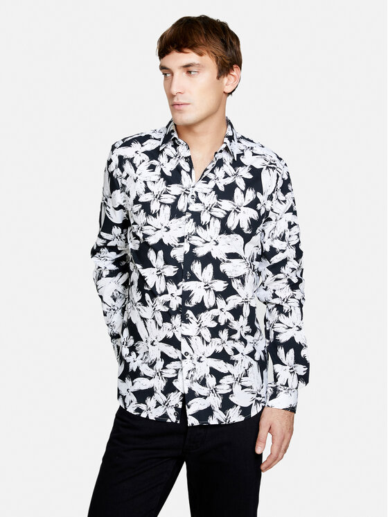 Sisley Sisley Cămașă 5YH7SQ030 Colorat Regular Fit
