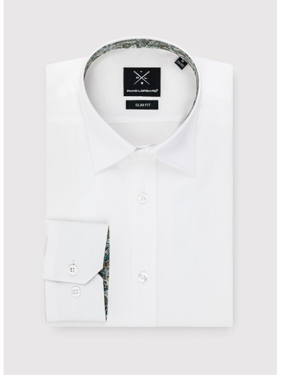 Pako Lorente Pako Lorente Koszula P24WF-1X-021 Biały Slim Fit