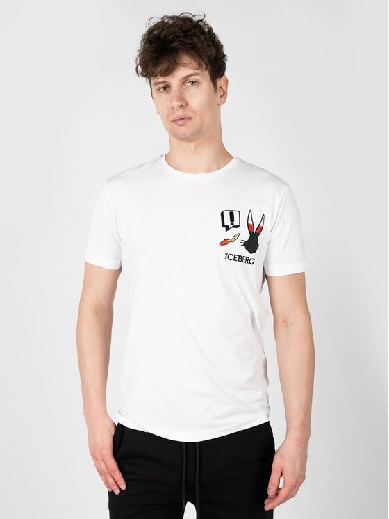 Iceberg Iceberg T-shirt F0106301 Bianco Regular Fit
