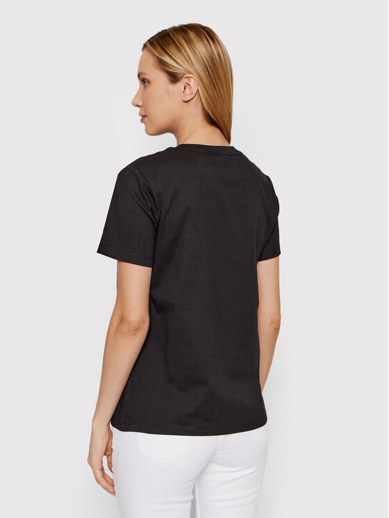 T-shirt Micro Logo K20K203677 Nero Regular Fit