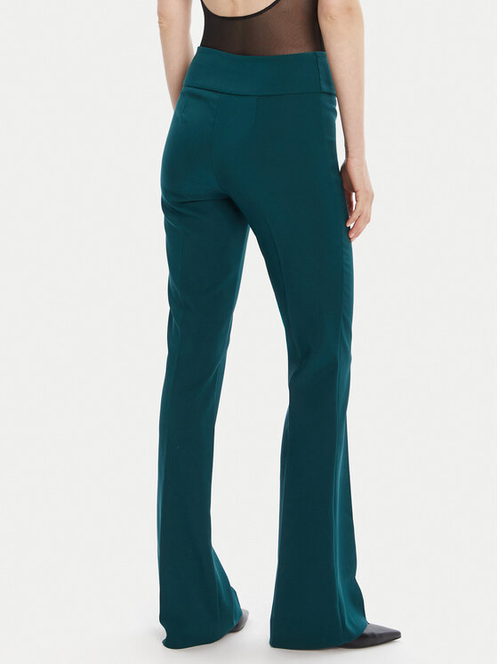 Rinascimento Rinascimento Hlače CFC0125318003 Zelena Flare Fit