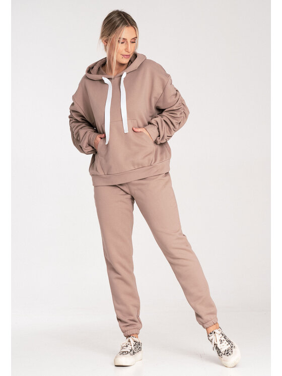FIGL FIGL Felpa M1055 Beige Loose Fit