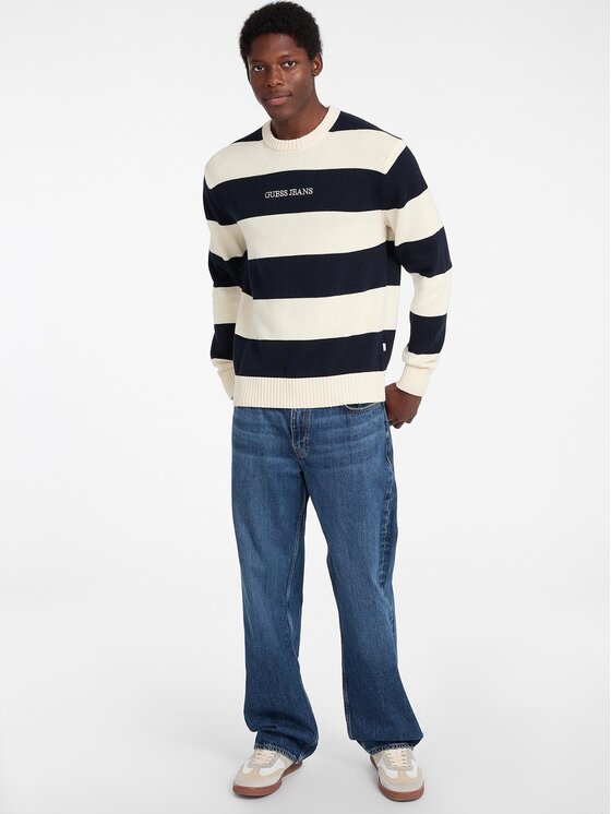 Guess Guess Sweter 168475 Beżowy Classic Fit