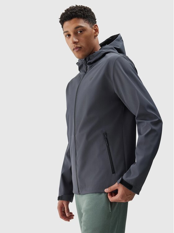4F 4F Giacca softshell 4FWSS24 TSOFM234 22S ANTRACYT 3XL Nero Regular Fit